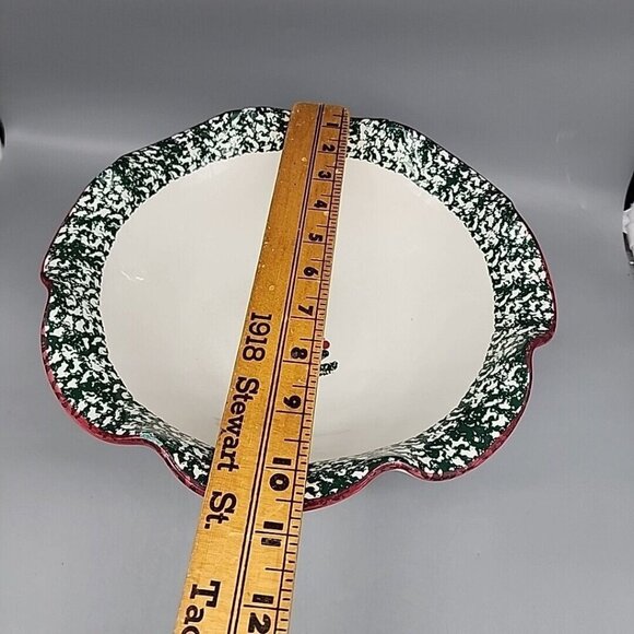 Furio Christmas Tree Center Bowl Centerpiece Pedestal Compote 1997 Made in Italy - Picture 4 of 7